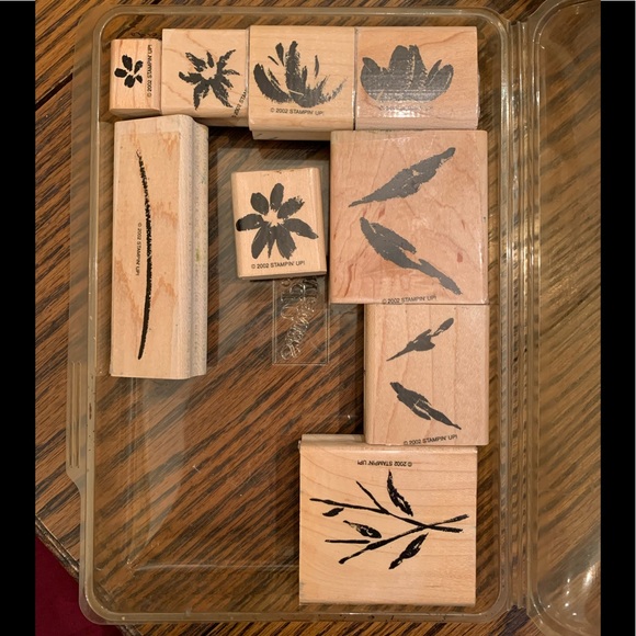 Watercolor Garden II rubber stamp set - Picture 1 of 4